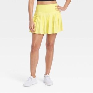 🎾 Lemon yellow tennis skirt with built in shorts- All In Motion